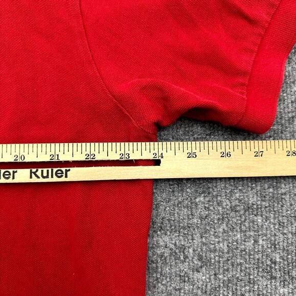 Polo By Ralph Lauren Polo Shirt Men's XL Red Cotton Logo Short Sleeve Pullover - Picture 6 of 7